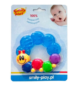 GRYZAK DLA NIEMOWLĄT NA ZĄBKOWANIE KOLOROWA GĄSIENICA STONOGA SMILY PLAY