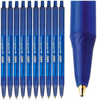DŁUGOPIS AUTOMATYCZNY NIEBIESKI BIUROWY 1mm BIC ROUND STIC CLIC - 10 szt.
