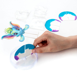 MAGICZNY BAŚNIOWY STWOREK Z KRYSZTAŁKÓW KREATYWNY EKSPERYMENT KIDEA