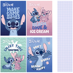 ZESZYT A5 KRATKA 16 KARTEK STITCH SZKOLNY LAMINOWANY ST.MAJEWSKI - 4 sztuki