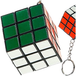 KOSTKA UBIKA 3X3 GRA LOGICZNA UKŁADANKA ŁAMIGŁÓWKA CUBE BRELOK