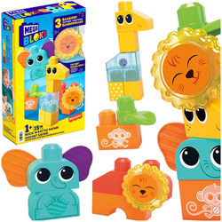 MEGA BLOKS KLOCKI SENSORYCZNE AKTYWIZUJĄCE ZWIERZĄTKA Z DŹUNGLI FISHERPRICE
