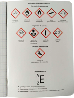 ZESZYT ZE ŚCIĄGĄ KRATKA A5 60 K CHEMIA UNIPAP