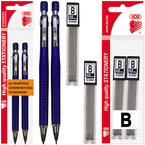 DŁUGOPIS OŁÓWEK AUTOMATYCZNY 2w1 ICO GOLF 0.5mm HB NIEBIESKI + 24 GRAFITY B