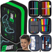 PIÓRNIK SZKOLNY Z WYPOSAŻENIEM POTRÓJNY ST.RIGHT PC-05 DLA GRACZA NEON PAD