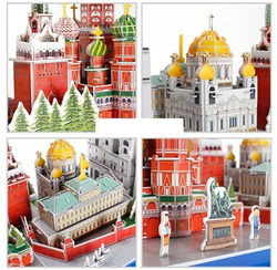 PUZZLE 3D MOSKWA 204 EL. CITYLINE - CUBIC FUN