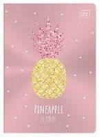 ZESZYT METALIZOWANY ANANAS A5 16K LINIA KOLOROWA