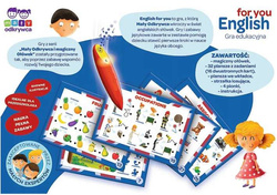GRA PLANSZOWA EDUKACYJNA ENGLISH FOR YOU MAGICZNY OŁÓWEK TREFL 02113