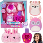 SQUISHMALLOWS SQUISHVILLE MIĘKKA MASKOTKA PLUSZAKI 4w1 WIEWIÓRKA LEMUR