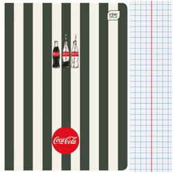 ZESZYT SZKOLNY A5 W KRATKĘ 80 KARTEK 70g COCA COLA JAPAN INTERDRUK
