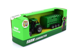 TRAKTOR ROLNICZY Z PRZYCZEPĄ NA ZWIERZĘTA FARMA