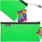 TECZKA KOPERTOWA Z SUWAKIEM METALOWYM PLASTIKOWA ORGANIZER ZIELONY TETIS