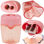 TEMPERÓWKA PODWÓJNA Z POJEMNKIEM 2 OTWORY PASTELOWA WAVE ASTRA