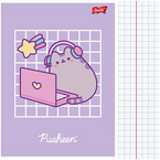 ZESZYT A5 W KRATKĘ 60 KARTEK LAMINOWANY UNIPAP MAJEWSKI PUSHEEN KOTEK