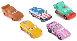 ZESTAW 5 METALOWYCH SAMOCHODÓW AUTA CARS ZYGZAK