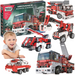 KLOCKI KONSTRUKCYJNE WÓZ STRAŻACKI STRAŻ POŻARNA 5 MODELI CLEMENTONI