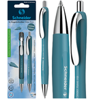 DŁUGOPIS SCHNEIDER SLIDER RAVE XB TURKUSOWY GŁADKO PISZĄCY NIEBIESKI TUSZ