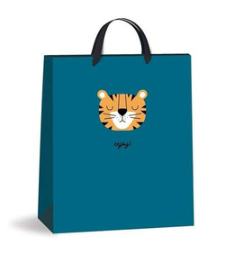 TOREBKA PREZENTOWA OZDOBNA DUŻA I PAPIEROWA 45x33x17cm INTERDRUK ZWIERZĄTKA