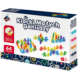 KLOCKI MAŁYCH GENIUSZY EDUKACYJNE KOLOROWE LICZMANY NAUKA LICZENIA ASKATO