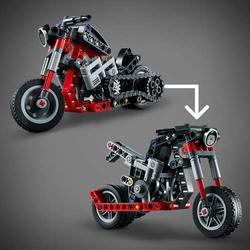 LEGO TECHNIC MOTOCYKL MOTOR CHOPPER KLOCKI 2W1 42132 MAŁY INŻYNIER
