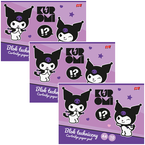 BLOK TECHNICZNY BIAŁY KRÓLIK KUROMI A4 10 KARTEK 190g SZKOLNY - 3 sztuki