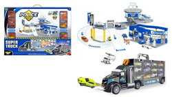 ZESTAW GIGANT MIASTO BAZA POLICJI CIĘŻARÓWKA AUTA