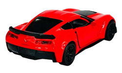 CHEVROLET CORVETTE Z06 2017 CZERWONY METALOWY SAMOCHÓD KOLEKCJONERSKI WELLY