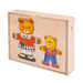 UKŁADANKA DREWNIANA PUZZLE DWA MISIE MIŚKI UBRANKA EMOCJE SMILY PLAY 30 EL.