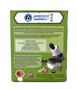 Edukacyjny MIKROSKOP MAŁY NAUKOWIEC doświadczenia CHEMIA dla najmłodszych