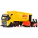 CIĘŻARÓWKA Z NACZEPĄ DHL TIR Z PRZYCZEPĄ AUTO ŚWIATŁO DŹWIĘK DICKIE TOYS
