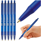DŁUGOPIS AUTOMATYCZNY NIEBIESKI BIUROWY 1mm BIC ROUND STIC CLIC - 5 szt.