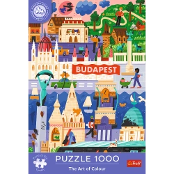 PUZZLE 1000 ELEMENTÓW ART OF COLOUR BUDAPESZT WĘGRY UKŁADANKA TREFL 12107