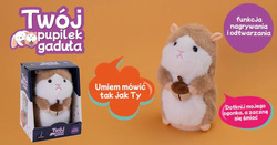 INTERAKTYWNY CHOMIK TWÓJ PUPILEK GADUŁA Z FUNKCJĄ NAGRYWANIA POWTARZA SŁOWA