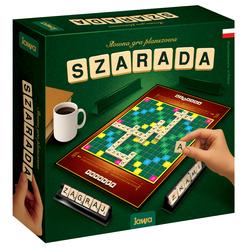 GRA PLANSZOWA SŁOWNA SZARADA SCRABLE JAWA RODZINNA NAUKA LITEREK EDUKACYJNA