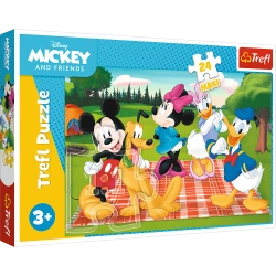 PUZZLE 24 ELEMENTY MAXI ULUBIONA MYSZKA MIKI UKŁADANKA 14380 TREFL