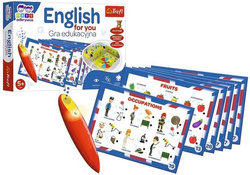 GRA PLANSZOWA EDUKACYJNA ENGLISH FOR YOU MAGICZNY OŁÓWEK TREFL 02113