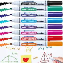 MARKERY DO TABLICY SUCHOŚCIERALNEJ FLAMASTRY PISAKI 8 KOLORÓW CENTROPEN