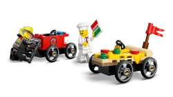 LEGO CITY ZESTAW WYŚCIGÓWEK PIZZA KONTRA WÓZ STRAŻACKI 70 ELEMENTÓW 60458