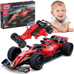 KLOCKI KONSTRUKCYJNE LABORATORIUM MECHANIKI SAMOCHÓD WYŚCIGOWY CLEMENTONI