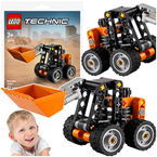 LEGO TECHNIC MINIŁADOWARKA RUCHOME RAMIĘ Z ŁYŻKĄ BUDOWA KLOCKI 30710