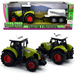 TRAKTOR Z BECZKĄ BECZKOWÓZ ŚWIATŁO DŹWIĘK ZIELONY