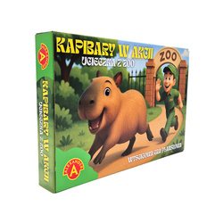 KAPIBARY W AKCJI WYŚCIGOWA GRA PLANSZOWA UCIECZKA W ZOO KOSTKA ALEXANDER