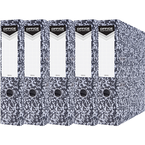 SEGREGATOR A4/75mm OFFICE PRODUCTS Z DŹWIGNIĄ MARMUREK SZARY 5 SZTUK