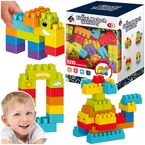 KLOCKI KONSTRUKCYJNE MAŁYCH GENIUSZY UKŁADANKA KREATYWNA 120 EL. ASKATO