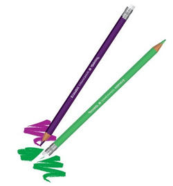 KREDKI OŁÓWKOWE Z GUMKĄ WYMAZYWALNE 12 K COLORINO 
