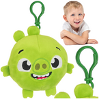 ANGRY BIRDS SQUASHY PODGIES BRELOK PLUSZOWY 12 cm ŚWINKA ZIELONA