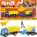 MATCHBOX CIĘŻARÓWKA Z BETONIARKĄ BUDOWA PRZYCZEPA FIGURKI AUTO HITCH HAUL