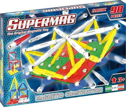 KLOCKI MAGNETYCZNE KONSTRUKCYJNE SUPERMAG CLASSIC PRIMARY 98 ELEMENTÓW