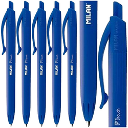 DŁUGOPIS NIEBIESKI AUTOMATYCZNY SZKOLNY BIUROWY MILAN P1 TOUCH 1mm - 5 szt.