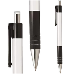 DŁUGOPIS AUTOMATYCZNY 0.7mm WKŁAD NIEBIESKI OBUDOWA BIAŁA TETIS - 12 szt.